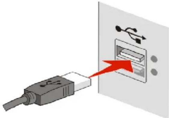 LEXMARK X4975 - Controleer de USB-kabel - 1