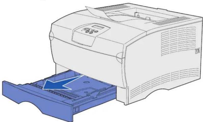 LEXMARK X3470 - Papier laden in de standaardlade en de optionele lade voor 250 vel - 1