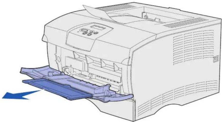 LEXMARK X3470 - De universeellader openen - 2