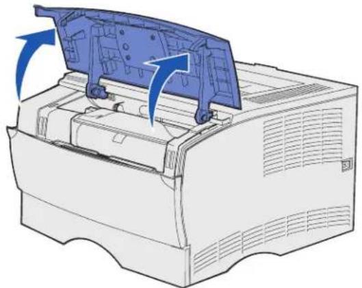 LEXMARK X3430 - De gebruikte tonercartridge verwijderen - 1