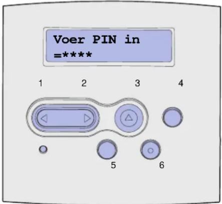 LEXMARK X3430 - Een PIN-code (Personal Identification Number) invoeren - 1