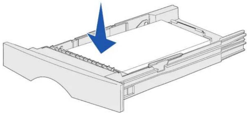 LEXMARK X3430 - Storingen in een lade als het papier al voorbij het metalen hoekplaatje is - 2