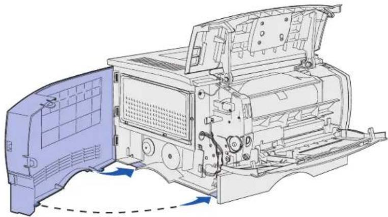 LEXMARK X3450 - De zijklep terugplaatsen - 2