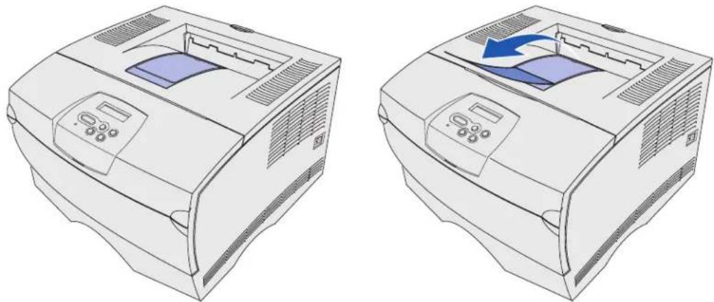 LEXMARK X3450 - De papiersteun omhoog brengen - 1