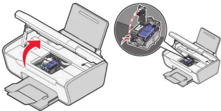 LEXMARK X2630 - Gebruikte inktcartridges verwijderen - 1