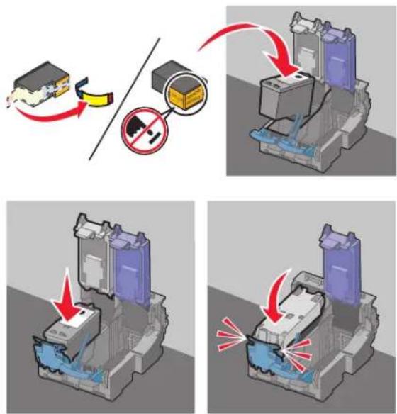 LEXMARK X2630 - Inktcartridges installeren - 2
