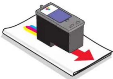 LEXMARK X2630 - Spuitopeningen en contactpunten van de inktcartridge schoonvegen - 1
