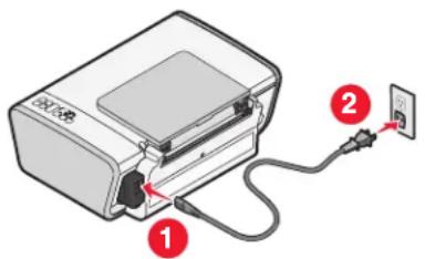 LEXMARK X2630 - MAAK HET NETSNOER LOS EN SLUIT HET SNOER OPNIEUW AAN - 1