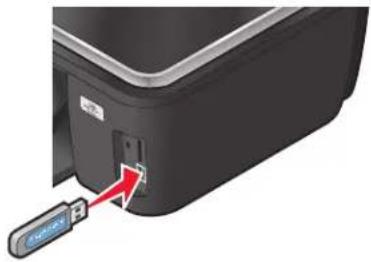 LEXMARK S605 - Geheugenkaart of flashstation gebruiken met de printer - 2