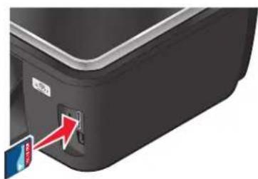 LEXMARK S605 - Geheugenkaart of flashstation gebruiken met de printer - 1