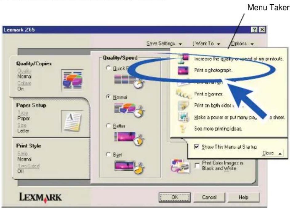 LEXMARK Z65P - Stap 3: Foto's afdrukken - 1