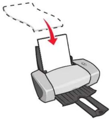 LEXMARK Z601 - Stap 1: Plaats de opstrijktransfers in de printer - 1