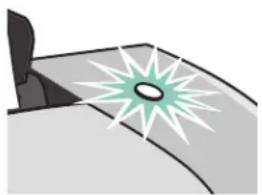 LEXMARK Z601 - Knop Aan-uit/Hervatten knippert - 1