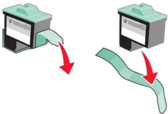 LEXMARK Z601 - Gebruikte cartridges verwijderen - 4