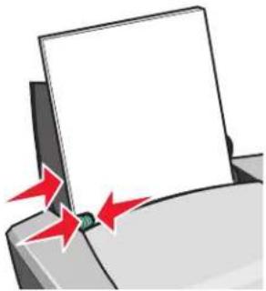 LEXMARK Z605 - Stap 1: Plaats het papier met aangepast formaat in de printer - 2