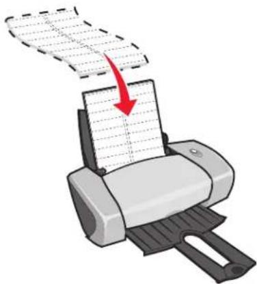 LEXMARK Z605 - Stap 1: Plaats de etiketten in de printer - 1