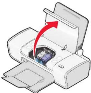 LEXMARK Z2380 - Gebruikte inktcartridge verwijderen - 1