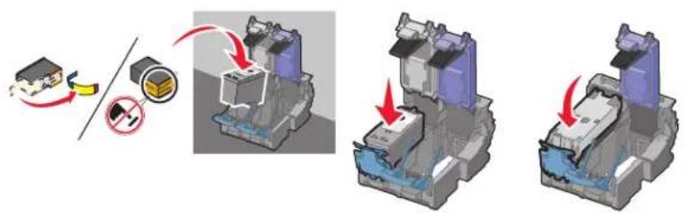 LEXMARK Z2380 - Inktcartridges installeren - 2