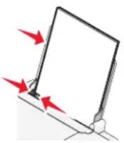 LEXMARK Z2380 - Papier in de printer plaatsen - 1