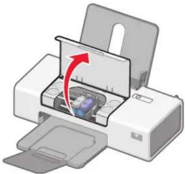LEXMARK Z1410 - Gebruikte inktcartridge verwijderen - 1