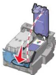 LEXMARK Z1410 - Gebruikte inktcartridge verwijderen - 2