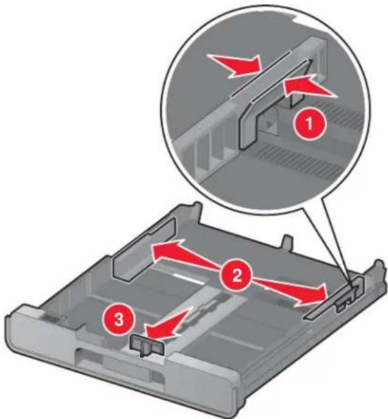 LEXMARK X9300 - Enveloppen of fotopapier van het formaat 10 x 15 cm (4 x 6 inch) in lade 1 plaatsen - 2