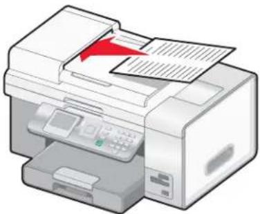 LEXMARK X9300 - Originele documenten in de automatische documentinvoer plaatsen - 1
