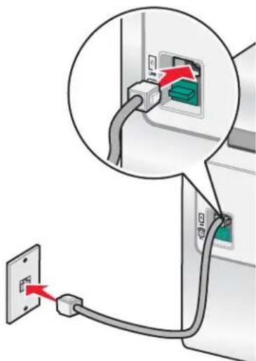 LEXMARK X9300 - Aansluiten op een telefoon - 1