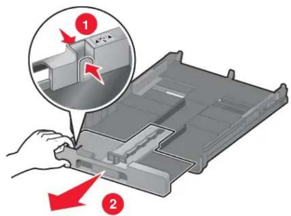 LEXMARK X9300 - Papier in lade 1 plaatsen - 3