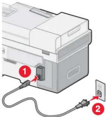 LEXMARK X9300 - De aan/uit-knop brandt niet - 1
