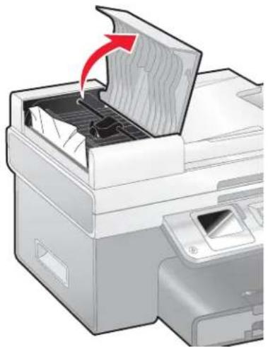 LEXMARK X9300 - Papier vastgelopen in de automatische documentinvoer (ADI) - 1