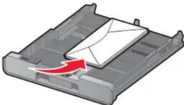 LEXMARK X9300 - Enveloppen of fotopapier van het formaat 10 x 15 cm (4 x 6 inch) in lade 1 plaatsen - 4