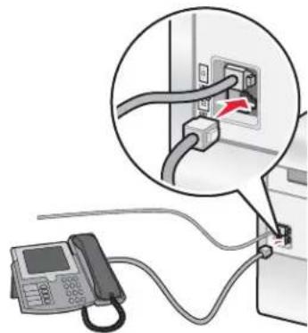 LEXMARK X9300 - Aansluiten op een telefoon - 3