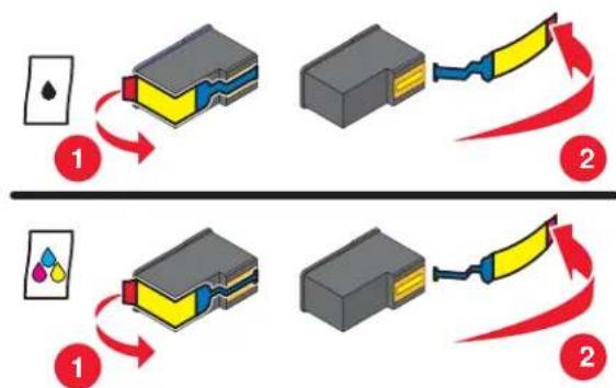 LEXMARK X9300 - Inktcartridges installeren - 1