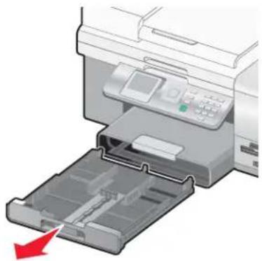 LEXMARK X9300 - Enveloppen of fotopapier van het formaat 10 x 15 cm (4 x 6 inch) in lade 1 plaatsen - 1