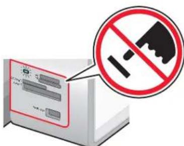 LEXMARK X9300 - Flashstation in de printer plaatsen - 2