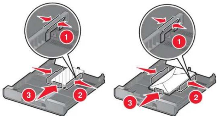 LEXMARK X9300 - Enveloppen of fotopapier van het formaat 10 x 15 cm (4 x 6 inch) in lade 1 plaatsen - 5
