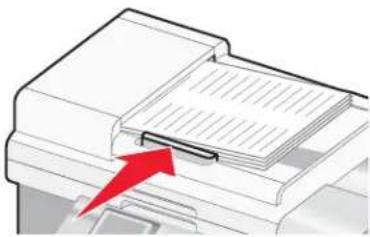 LEXMARK X9300 - Originele documenten in de automatische documentinvoer plaatsen - 2