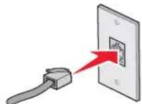 LEXMARK X9300 - Rechtstreeks aansluiten op een wandaansluiting voor telefoons - 2