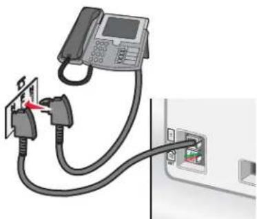 LEXMARK X9300 - Rechtstreeks aansluiten op een wandaansluiting voor telefoons in Duitsland - 3