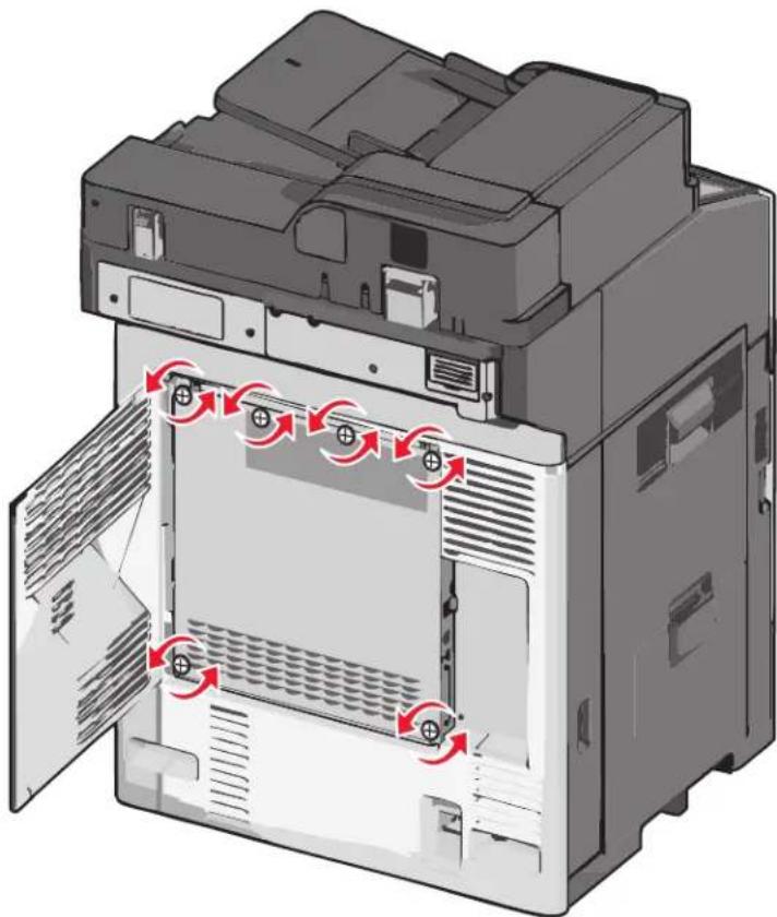 LEXMARK X790 - Toegang tot de systeemkaart - 2