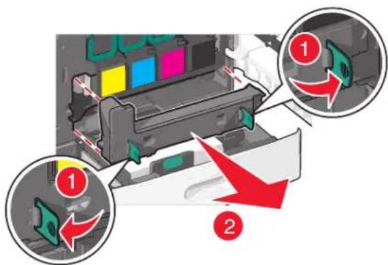 LEXMARK X790 - Toneroverloopfles vervangen - 2