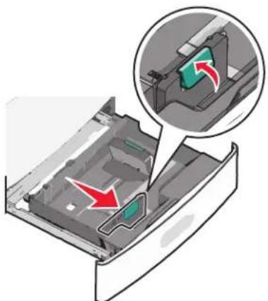 LEXMARK X790 - Papier plaatsen in de standaardlade of optionele lade voor 550 vel - 4