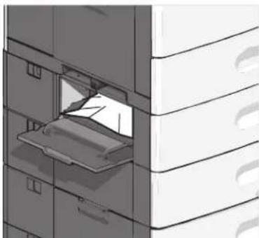 LEXMARK X790 - Papier is vastgelopen in optionele laden - 1