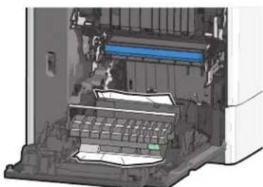 LEXMARK X790 - Papier vast onder de fuser - 4