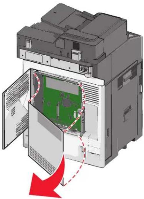 LEXMARK X790 - Toegang tot de systeemkaart - 3