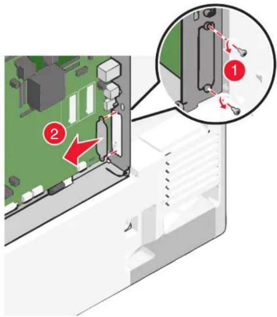 LEXMARK X790 - Internal Solutions Port installeren - 3