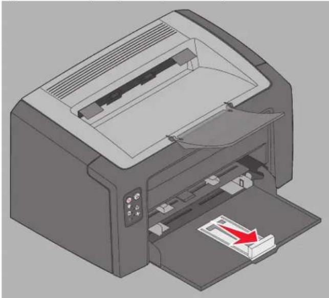 LEXMARK X7300 - Afdrukmateriaal in lade 1 plaatsen - 3