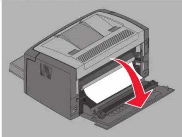 LEXMARK X7300 - Vastgelopen papier verwijderen - 2