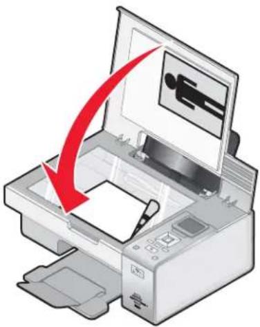 LEXMARK X4800 - Is het originele document juist op de glasplaat geplaatst? - 1